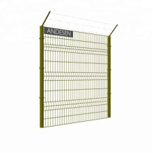 Les plis extérieurs en v traités thermiquement enduits de PVC ont une clôture et une barrière en treillis métallique courbé/2D pour le jardin domestique (usine)